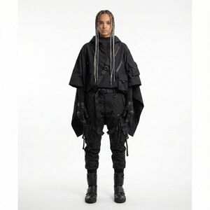 EZ Lab Unisex Leather Cyberpunk Futuristic Cosplay Sneakers Boots Size 38